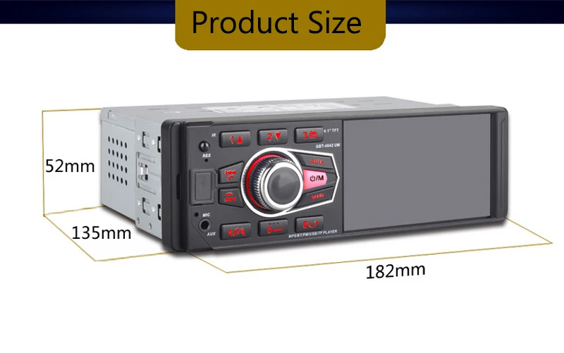 1 Din автомагнитола 4032UM 4,1 дюймов Bluetooth FM/USB/AUX in/SD MP3 PRemote управление HD 1080P экран Авторадио