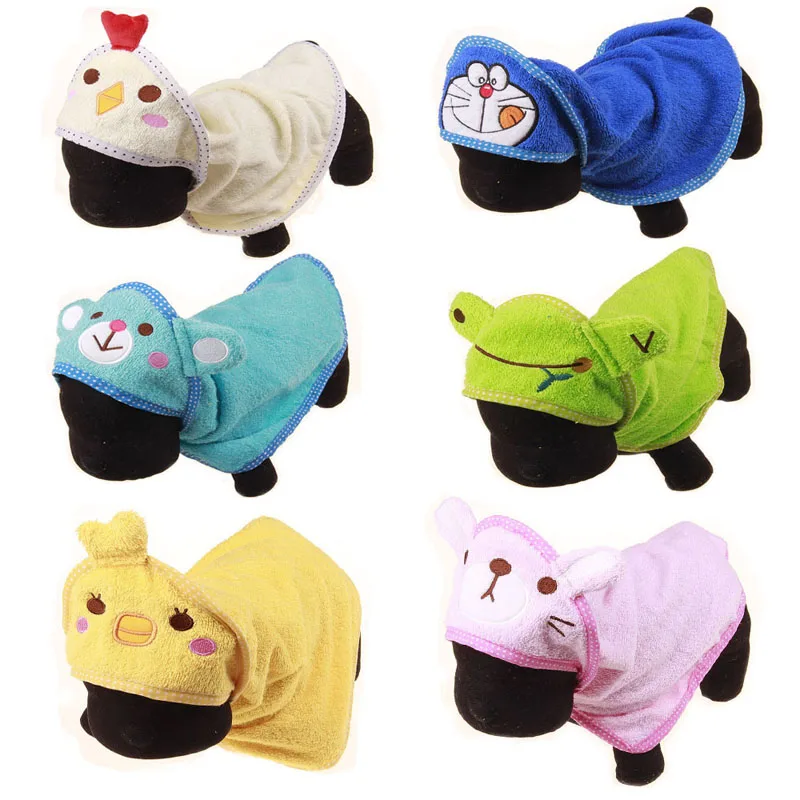 

Cartoon Designer Puppy Dog Towel Cute Animal Dog Pajamas Bathrobe Absorbent Shower Dog Bath Towel Mat Blanket Goods For Dogs