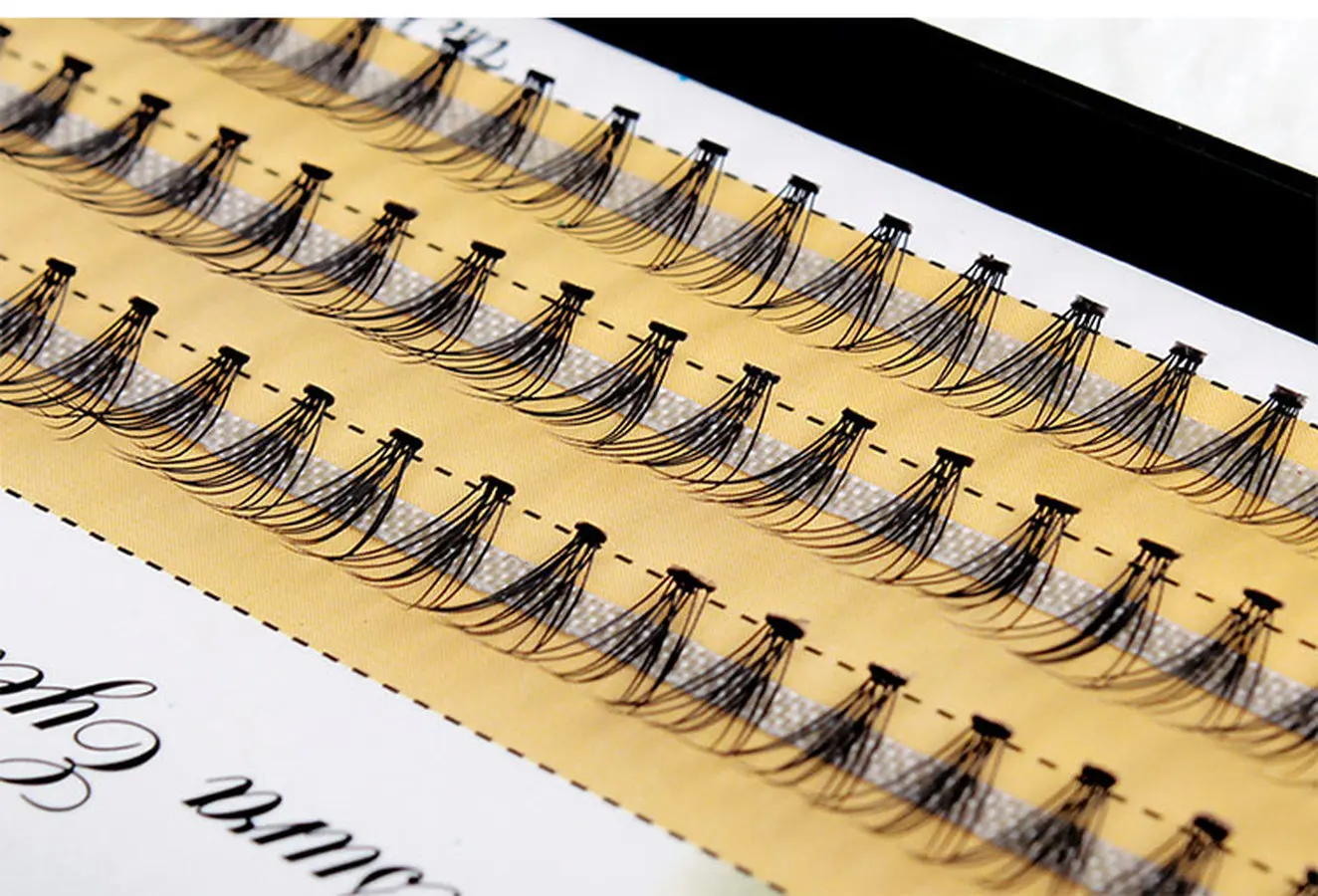 

3D Individual Long False Lashes Natural 3d Mink False Eyelashes Clusters Set Handmake Nagaraku Makeup Extension Amazon Hot 2019