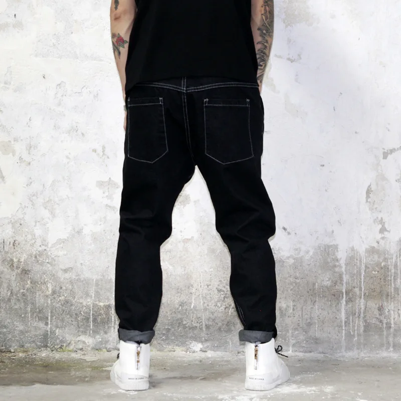 Европейская и американская мужская одежда толстые штаны хип-хоп свободные скейтборд брюки мужские Широкие Брюки Dsq Robin джинсы новые байкерские