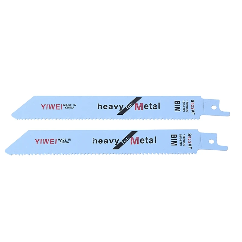 2pcs Durable BIM S922VF 152mm 6'' Reciprocating Saw Blade For Cutting