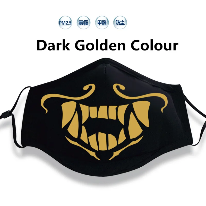 LOL KDA Cosplay Akali Girl Boy Luminous Mask K/DA Mouth-muffle Cosplay Accessories Accessory Christmas Decoration For Costume