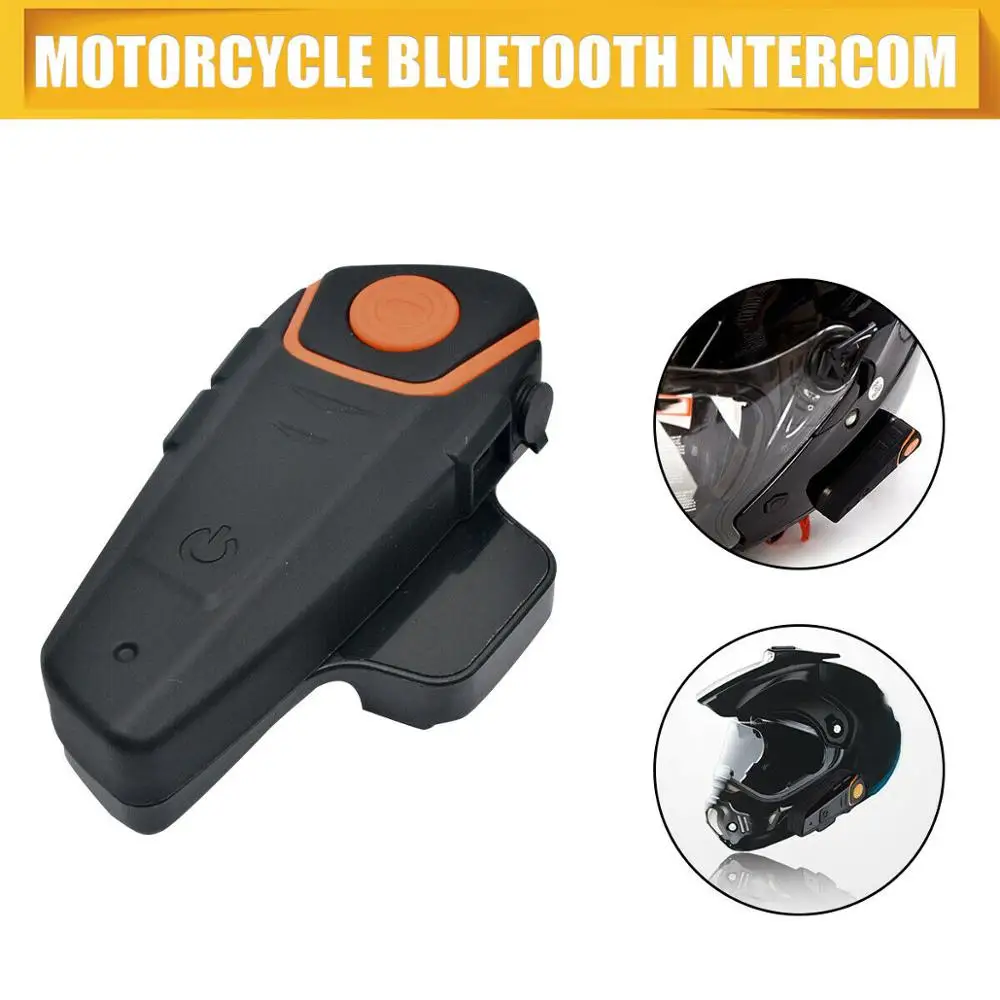 

New 1000m Motorcycle Helmet Stereo Intercom Communication BT Helmet Headset Bluetooth