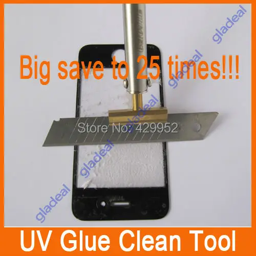 1 шт. дешевые УФ-чистый клей инструмент, чтобы удалить остатки OCA LOCA Клей сотовый телефон ЖК-дисплей Сенсорный экран планшета