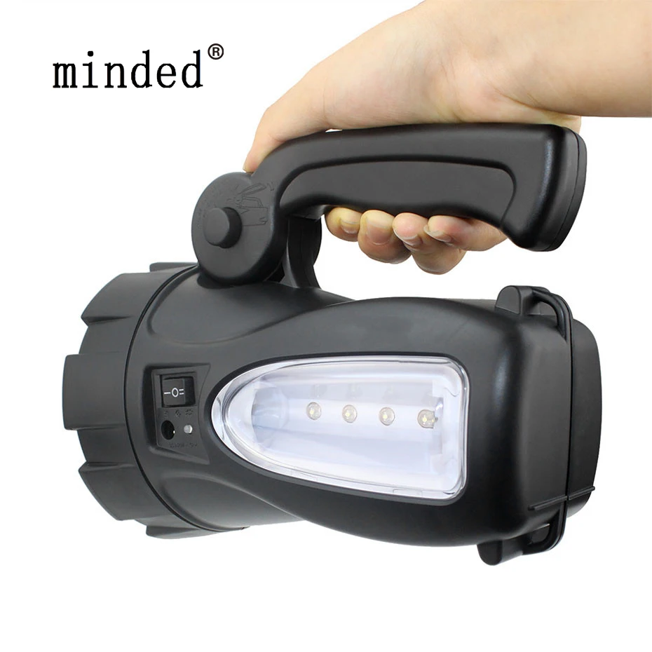 

High Power LED Search Light Handheld Portable Spotlight Lantern Outdoor Waterproof Searchlight Rechargeable Flashlight Torch