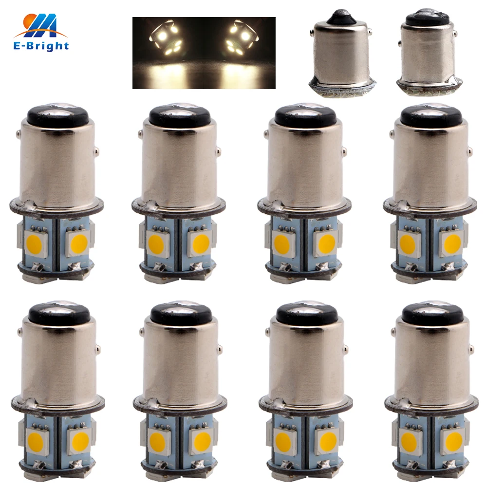 YM E-Bright 8 шт. P21W 1156 BA15S BAU15S PY21W 1157 BAY15D BA15D P21/5W 5050 автомобисветильник сигнал поворота 12 В светодиодный ные лампы теплый белый