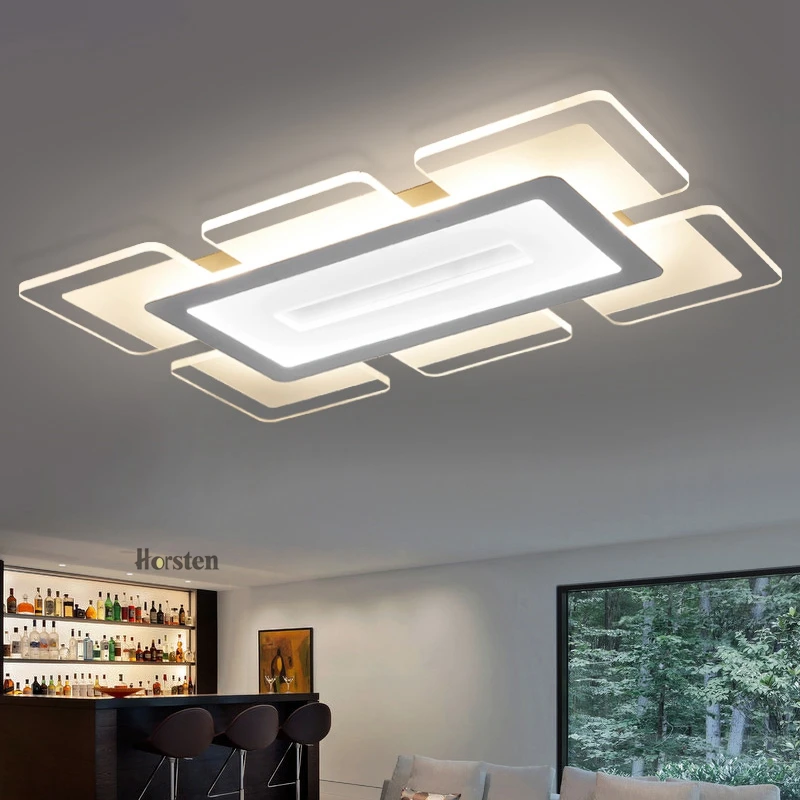 Horsten 110 220V Sky City Ultra-thin Transparent LED Ceiling Light Modern Creative Acrylic Bedroom Living Room Ceiling Light Home Lighting (3)