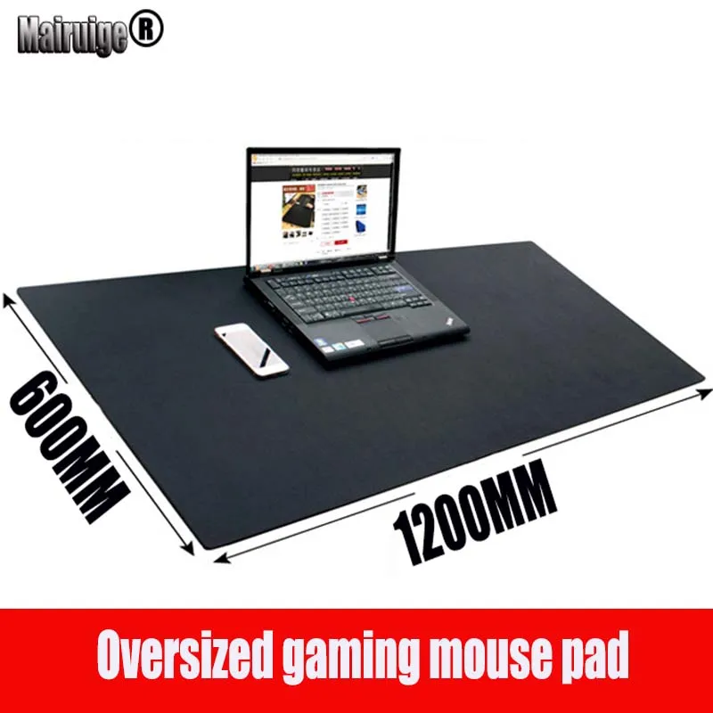 

Laumans brand 1200*600*3MM large size black gaming mouse pad PC digital mechanical keyboard laptop pad USB trackball speed mat