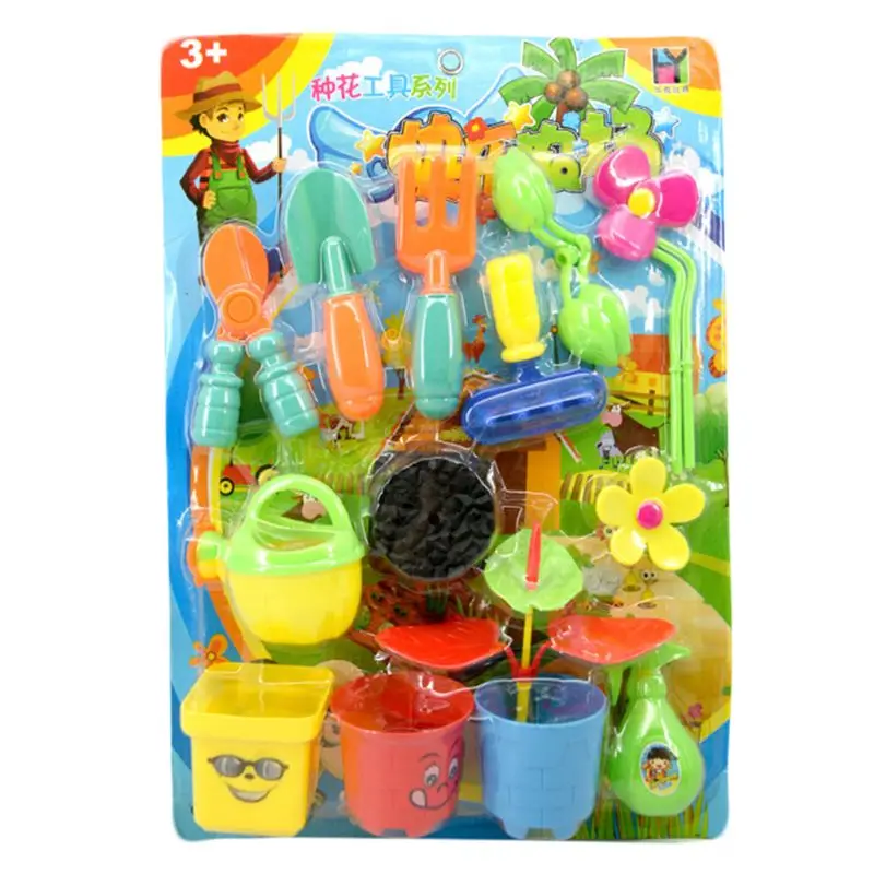 

1 Set New Plastic Flower Planting Tool Toy Children Play House Game Garden Toys Set For Girls Boys
