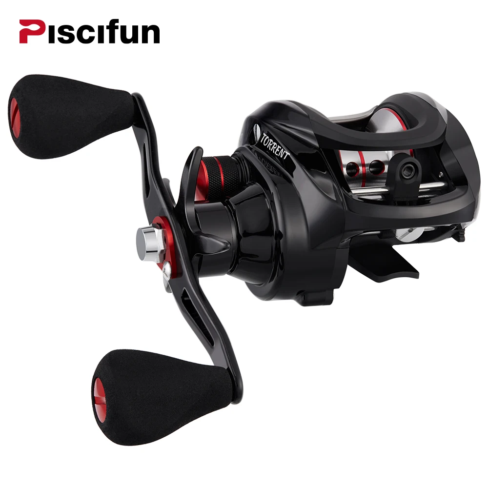 Piscifun Torrent carrete de pesca de 8,1 kg de carbono a 7,1: 1 relación de engranaje freno magnético agua salada agua dulce dos secciones carrete - 1