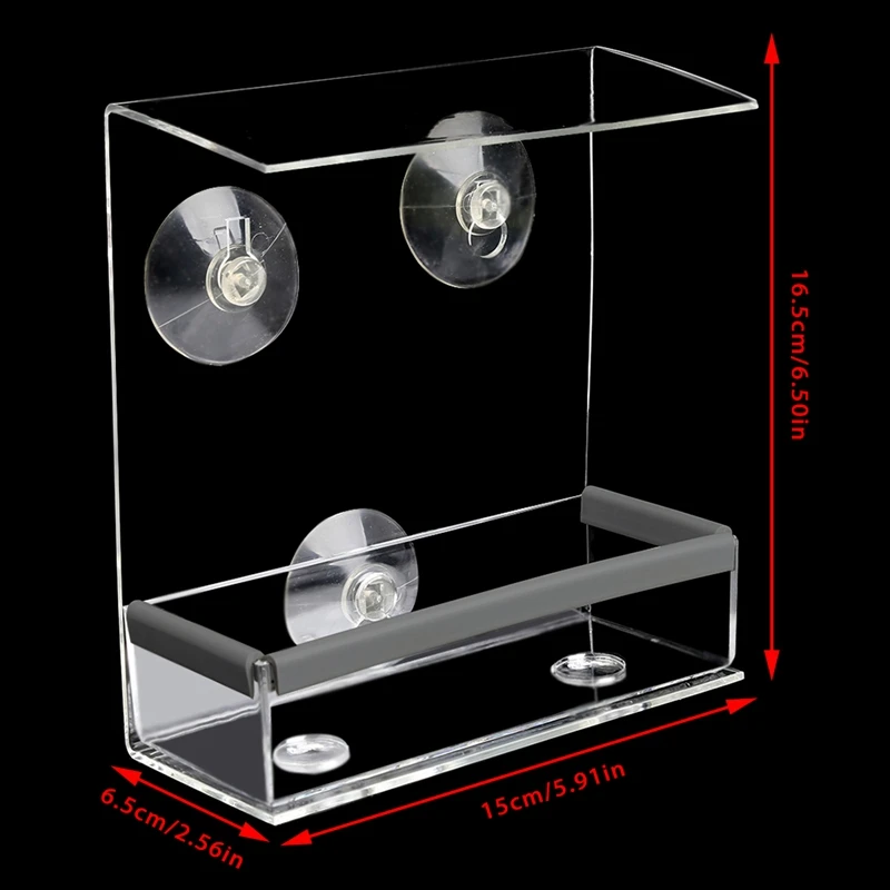 Прозрачный дом оконная кормушка для птиц скворечник с всасыванием открытый сад Кормление