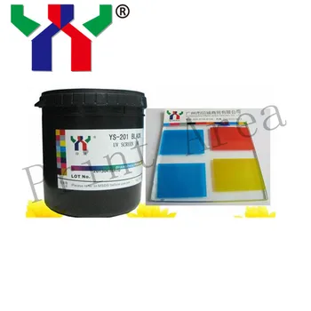 

Nature Dry,UV Glass screen printing Ink for blue,It is not easy to fade that 100ml Curing Agent mix with 1kg glass ink