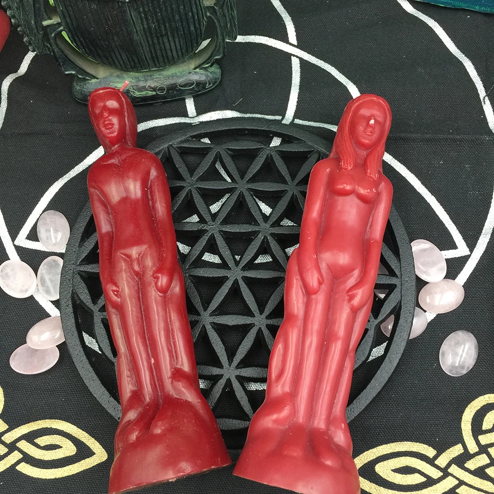 

2 Pcs / Set Magic Spell Candle Lover Human Shape Magic Candle Spell to Bring Back Lost Love Art Pray Candle