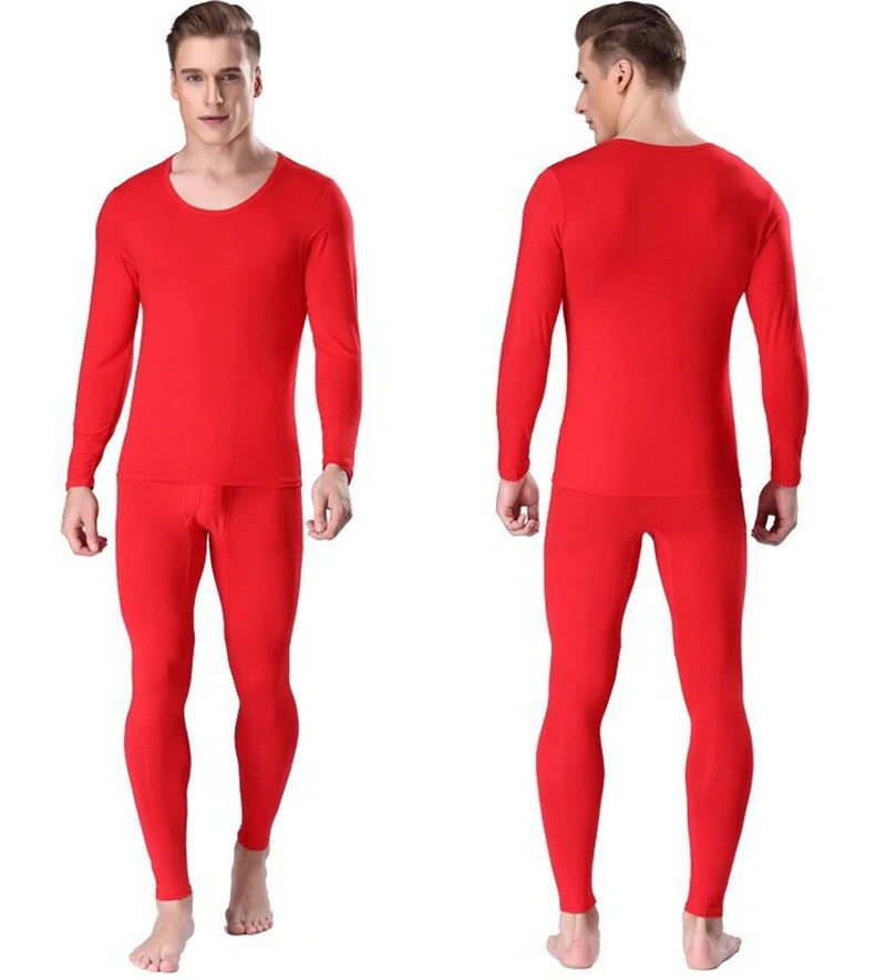 mens thermal underwear Men's underwear O neck thin thermal Long Johns underpants and undershirts Asian size L to 6XL warmest long underwear