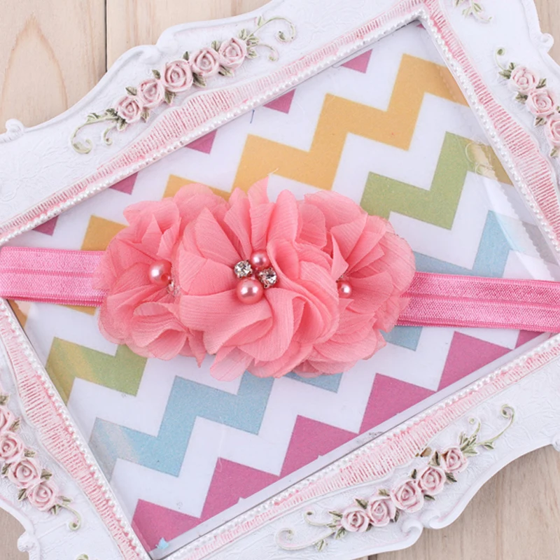 SO-buts 4PCS Girls Baby Toddler Solid Color Headband Hair Band Bow Hair Accessories Headwear Princess Hairband Set