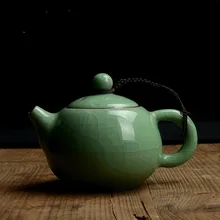 Longquan celadon, маленький чайник, ледяная глазурь, керамическая чайная чашка кунг-фу, чайник, около 140 мл на продажу