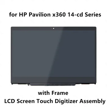 

FHD IPS LCD Display Touch Screen Digitizer Assembly + Frame For HP Pavilion x360 14-cd0008tx 14-cd0012tx 14-cd0013tx 14-cd0014tx