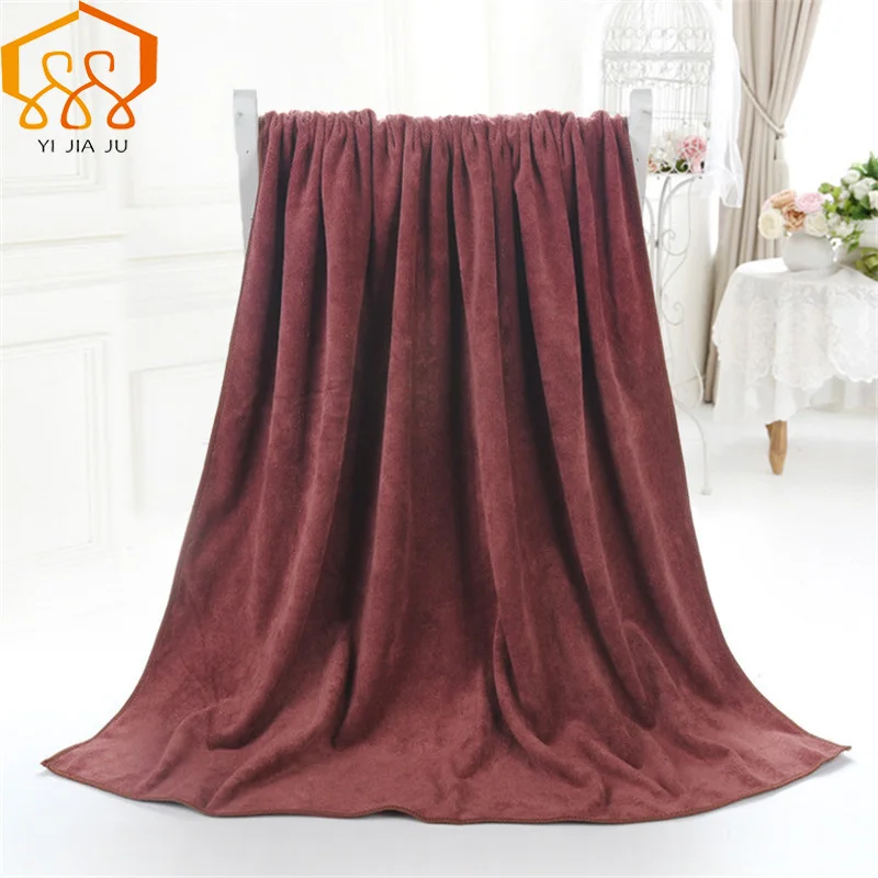 Online 19 farben 180x80 cm Mikrofaser Strand Handtuch Super Absorbent Bad Handtuch Sport Handtücher Gym Schnell Trocknende Tuch Schönheit salon Bett Große