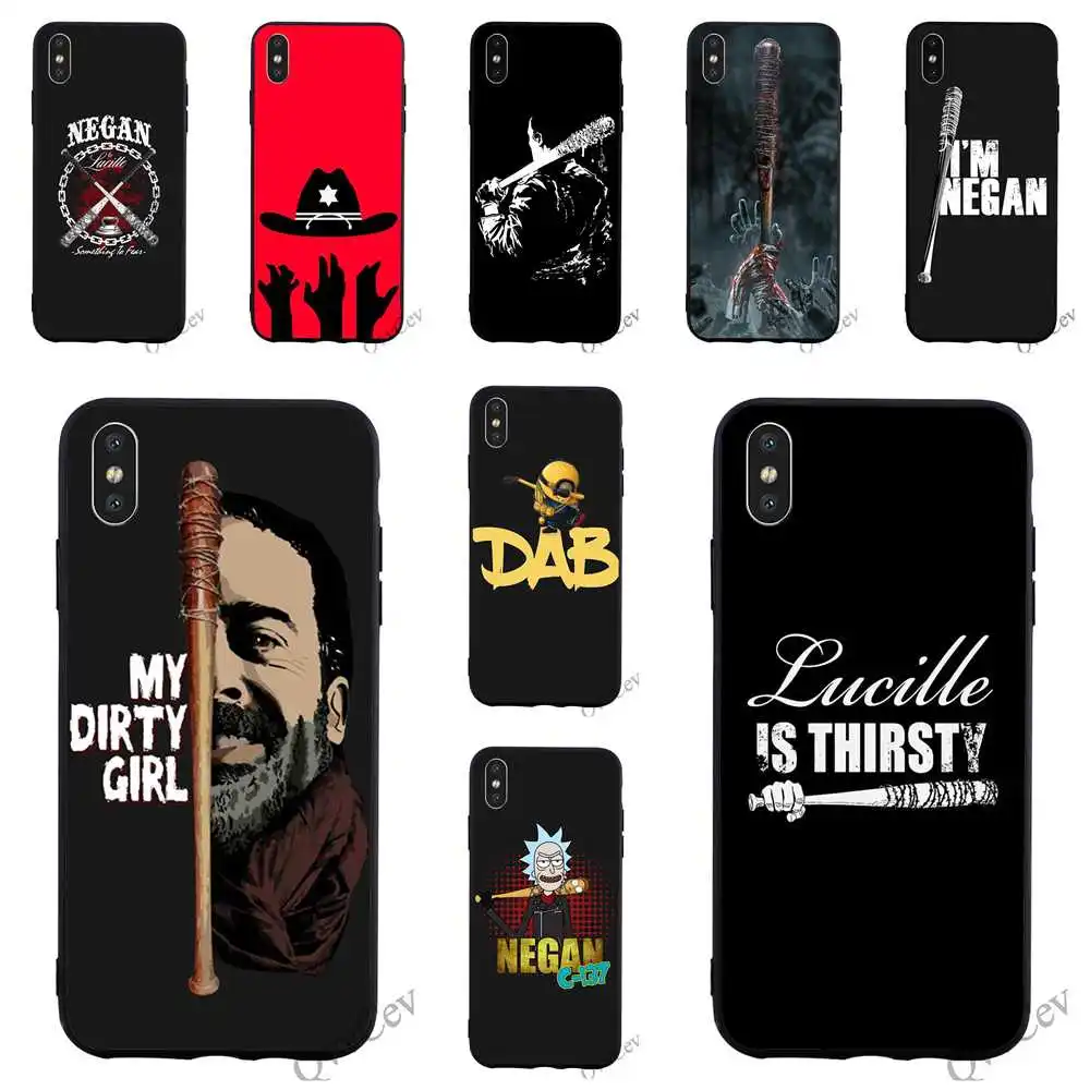 

Hybrid Negan My Dirty Girl Phone Cover for iPhone 5 Case XR X 7 8 Plus 6 6S 5S SE Xs Max Covers