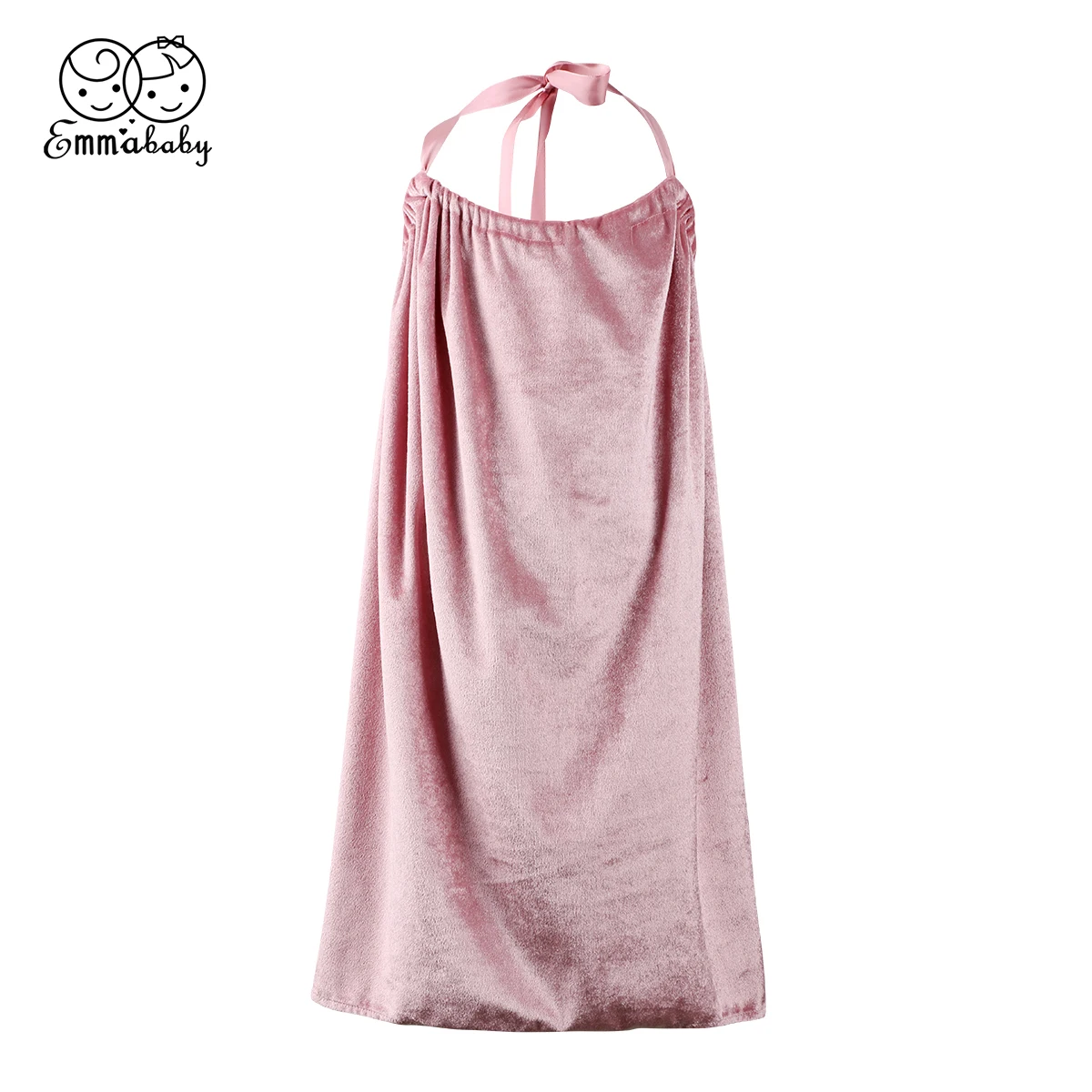 2019 Summer New Princess Girl sleevelss halter lace up Velvet long Dress Sundress Pageant Party Bridesmaid solid lovely Dresses | Детская