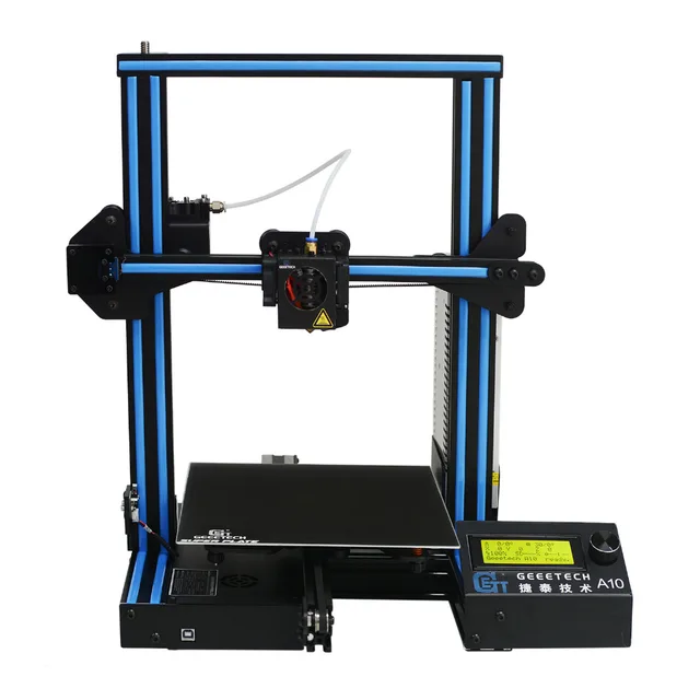 Special Offers Geeetech A10 Open Source Fast Assembly 3D Printer 220*220*260 High PFrinting Accur Good Adhesion Platform LCD2004 Display