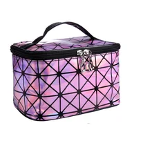 Новая функциональная Косметичка женская модная сумка из искусственной кожи Органайзер на молнии сумка для путешествий комплект сумка портативные сумки для путешествий