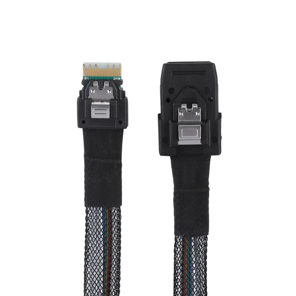 Кабель тонкий sas38p для mini sas36p SFF 8654 8087 сервера кабель передачи жесткого диска 0 5 м 1