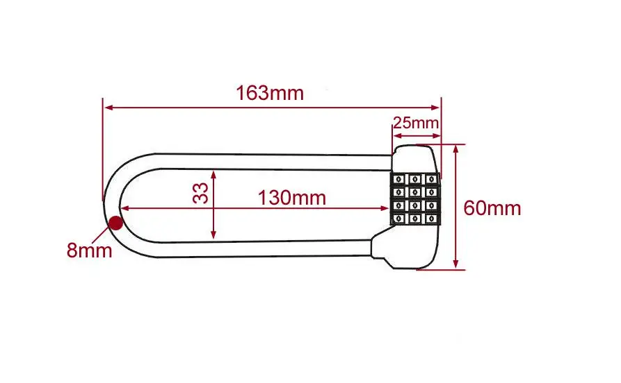 Rarelock MMS482 الجمع قفل قفل برمز ل بوابة حديقة المدرسة مجلس الوزراء الباب دراجة نارية سيارة التصميم رياضة حالة DIY أنا