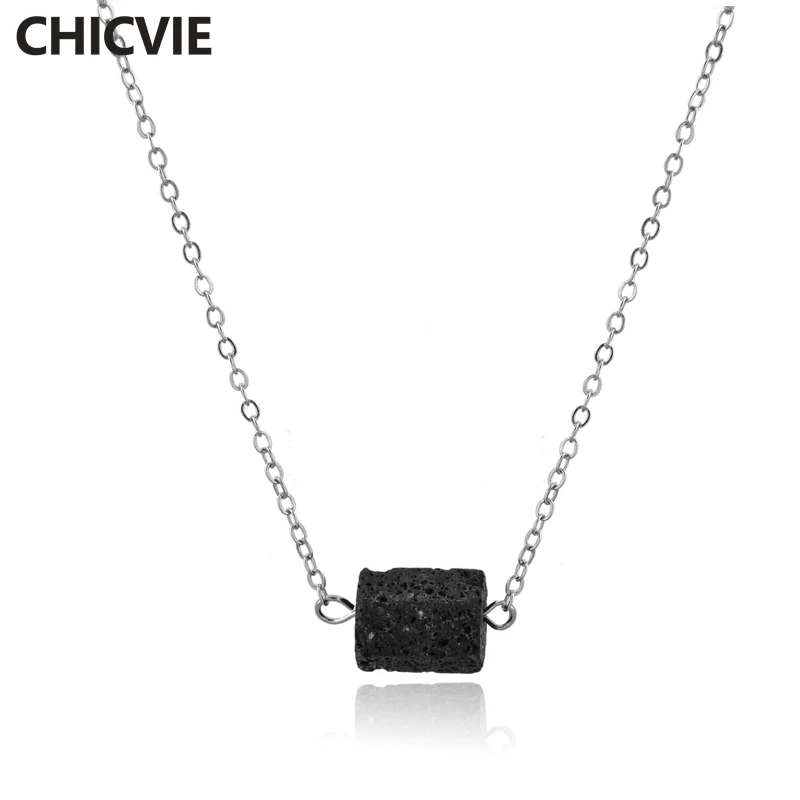 CHICVIE очаровательное богемное ожерелье с шестиугольной колонкой искусственное