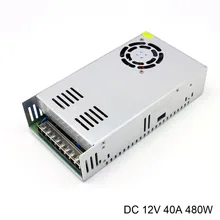 Сетка коммутации Питание AC 110/220 В к DC 12 В 40A 480 Вт высокое Мощность для светодиодное освещение