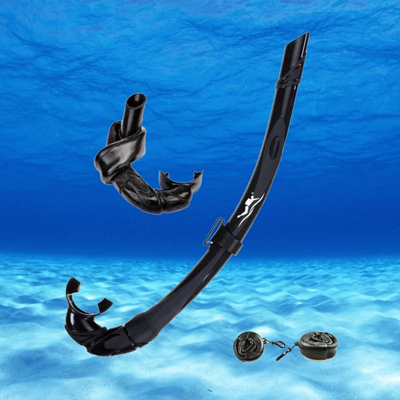 Самое портативное хранение, силикон акваланг для подводного плавания для дайвинга, подводной охоты дыхательная трубка Подводное полное сухое плавание, дайвинг воздухопроницаемая трубка