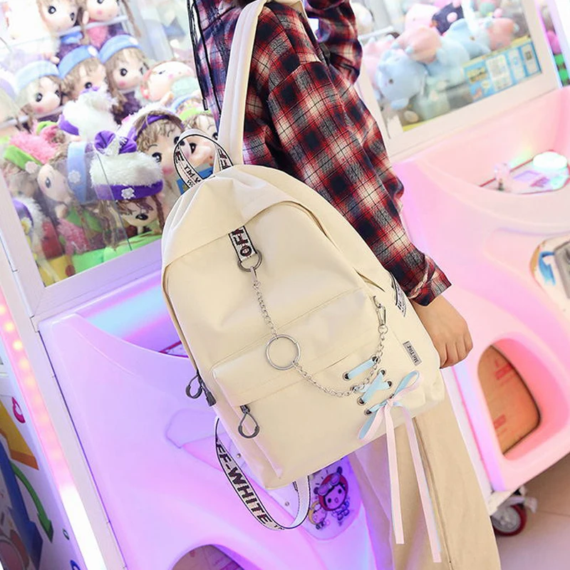 

womens school Bags Fashion big capacity shopping bag laptop backpack rucksack canvas bags student mochila