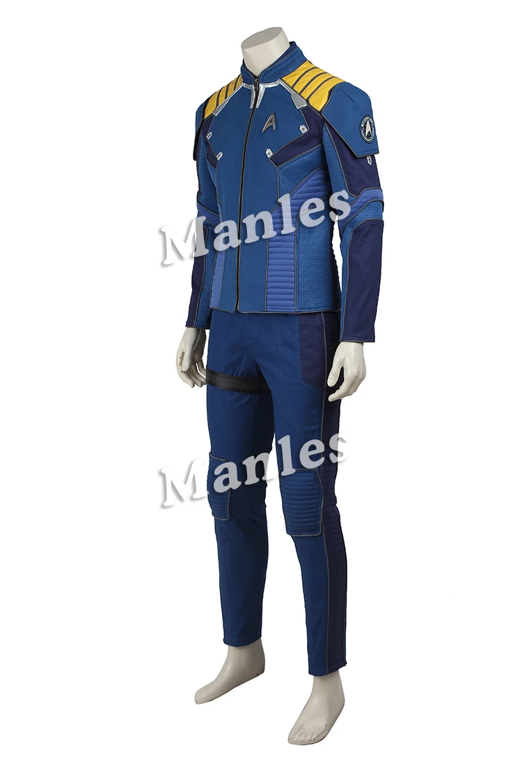 Startreks Beyond cosplay Commander, костюм из саржи, синий костюм, мужская униформа на Хэллоуин, обувь для карнавального костюма