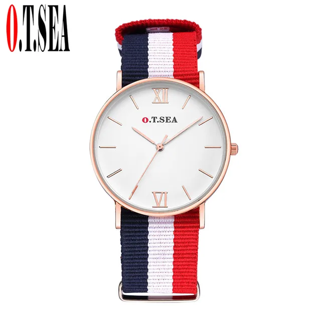 Hot Sales O.T.SEA Brand Nylon Band Watches Women Men Fashion Dress Quartz Wristw Hot Sales O.T.SEA Brand Nylon Band Watches Women Men Fashion Dress Quartz Wristw