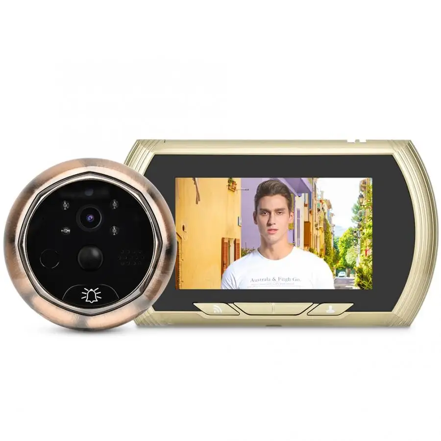 Wifi smart visual doorbell phone doorbell intercom hd camera doorbell night vision infrared security protection