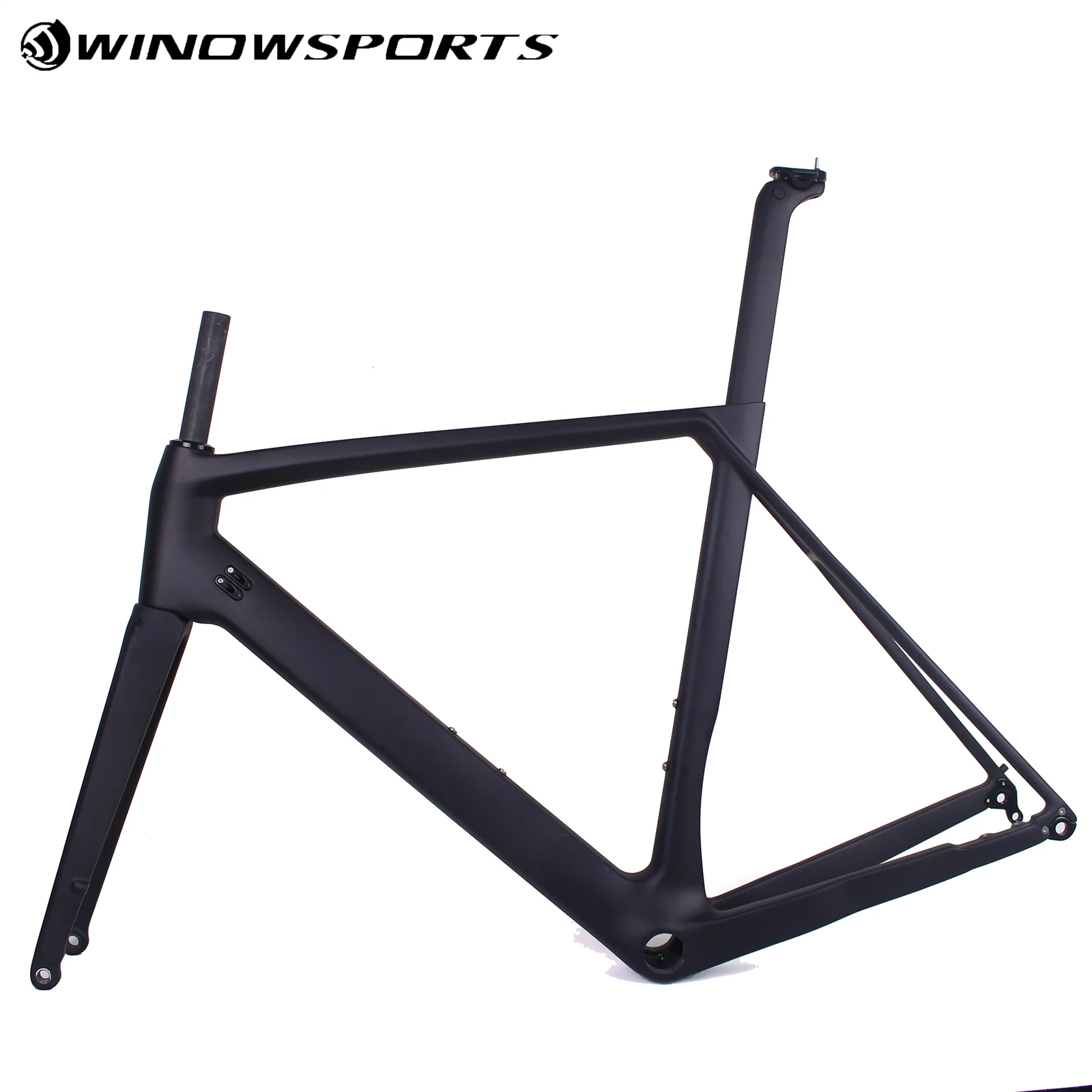 Top carbon disc frameset matte/glossy thru axle 100*12/142mm*12mm 700c disc road frameset XDB shipping available 5