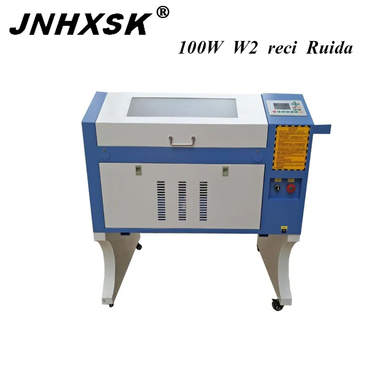 Лазерный гравировальный станок JNHXSK Ruida 100W reci CO2 фрезерный с ЧПУ для дерева фанеры