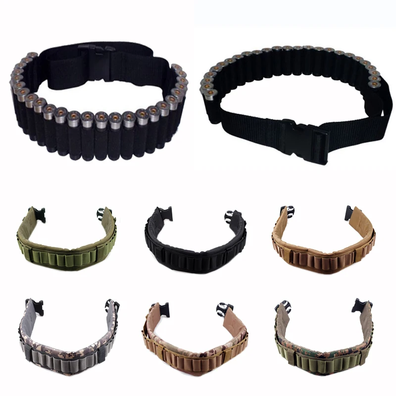 Tactical Cartridge Belt Outdoor Hunting Waist Belt 25 Shotgun Shell