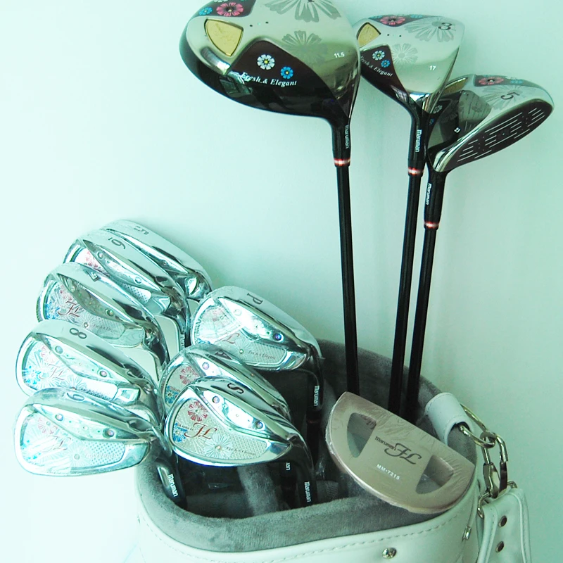 Cooyute New lady Compelete set of clubs Maruman FL Golf clubs Driver+fairway wood+irons+Putter Graphite Golf shaft free shipping
Cooyute New lady Compelete set of clubs Maruman FL Golf clubs Driver+fairway wood+irons+Putter Graphite Golf shaft free shipping