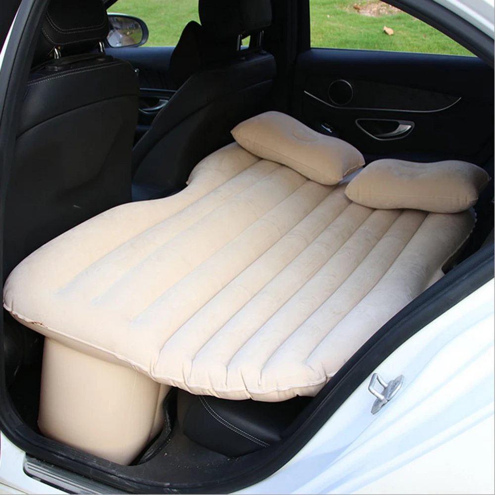 Multifunctional Car Flocking Air Mattress Undulating Style Inflatable