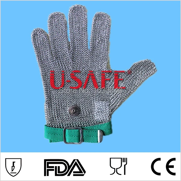 Knife Proof Protect Stainless Steel Wire Safety Gloves Cut Metal Mesh