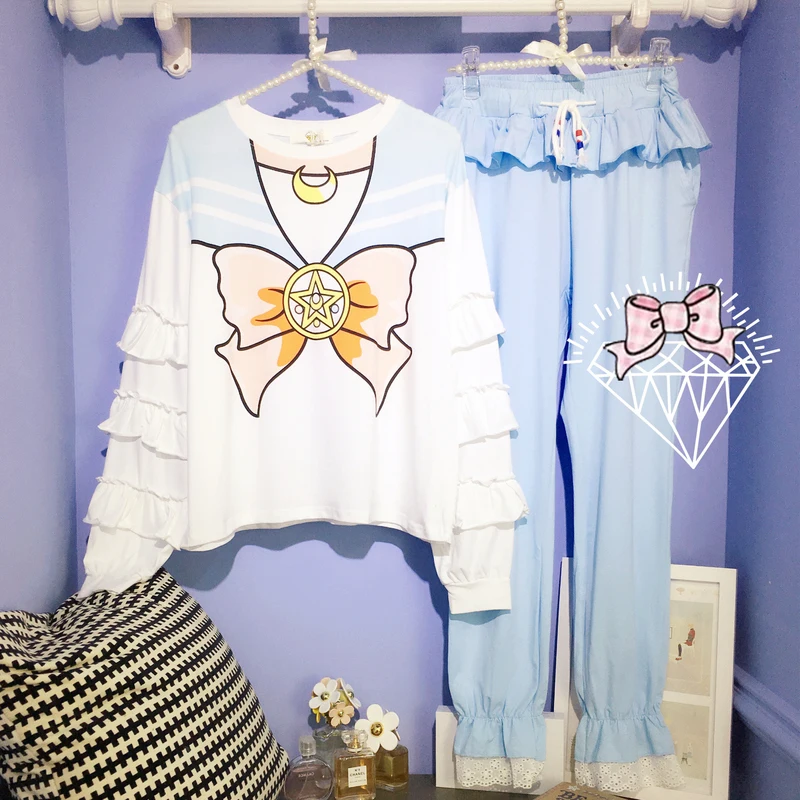 

Spring Summer, Cotton Shirt, Women's Sailor Moon Shirt