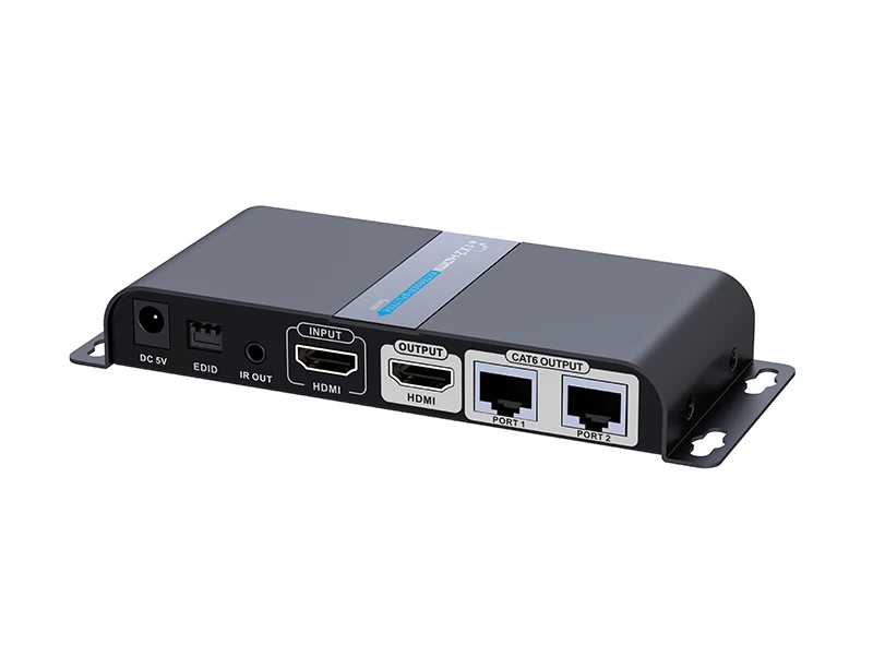 712pro 2 порта UTP HDMI 1x2 EXTENDER SPLITTER по cat5e/6 кабеля до 50 м С ИК и poe (1 Отправитель + 2 приемники в комплекте) HDMI Extender