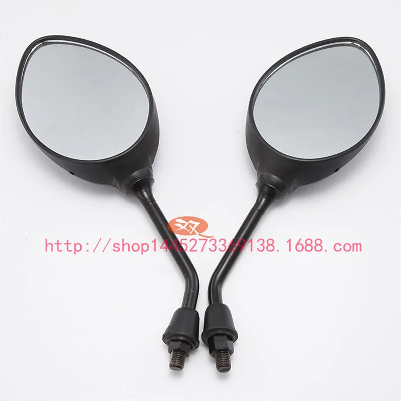 Scooter Backup Mirrors Motorbike Rearview Mirror Black Motorcycle Side