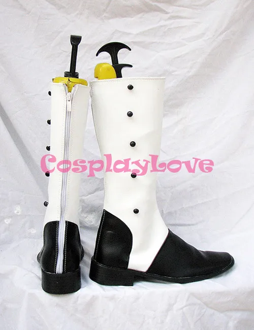 614 Custom made circus colonel gray shoes boots from black butler Kuroshitsuji Cosplay (3)