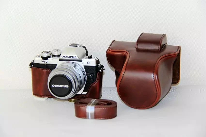 Защитный кожаный Камера сумка чехол для Olympus E-M10 III EM10III EM10 Mark 3 14-42 мм Камера сумка