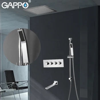 

GAPPO Shower Faucets Concealed thermostat rainfall shower Faucet Waterfall wall shower mixer tap Bath mixers Faucet