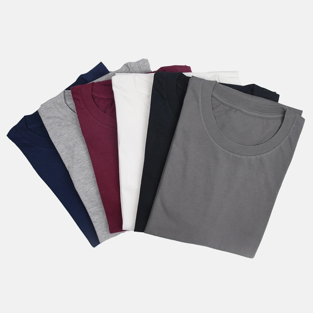 

Men T-shirt Fashion Casual Outdoor Sports Short Sleeve Multi Color Male Cotton Material one size
