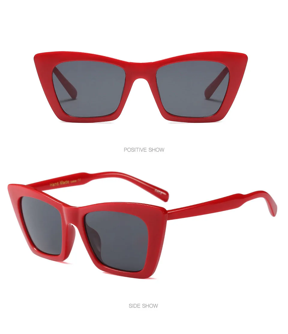 Солнцезащитные очки для женщин Кошачий глаз без оправы, со стразами режущие линзы брендовые Дизайнерские Модные оттенки солнцезащитные очки Роскошные оттенки KS-103