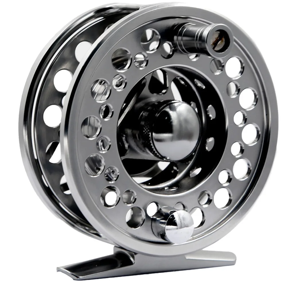 Rolamento de Esferas Liga de Artes de Pesca 2 + 1bb Left Right Hand Fishing Reel Diâmetro 75mm Gear Ratio 1:1 Cnc Alumínio Portátil & Fly 2 Cheap Carretilhas de pesca